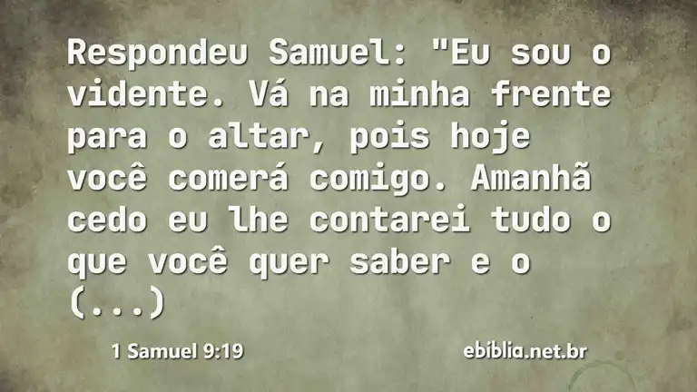 1 Samuel 9:19