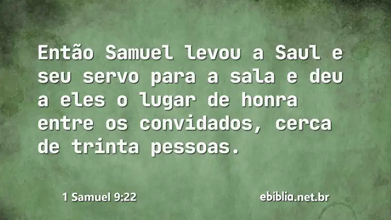 1 Samuel 9:22