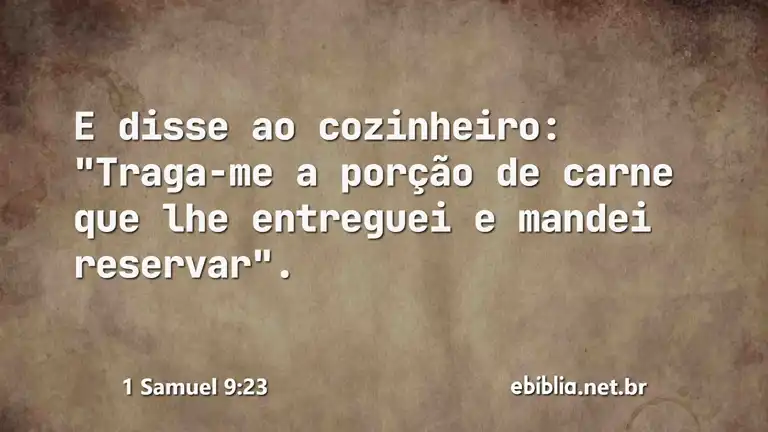 1 Samuel 9:23