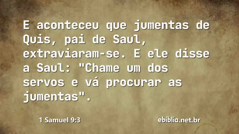 1 Samuel 9:3