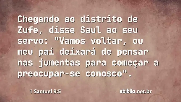 1 Samuel 9:5