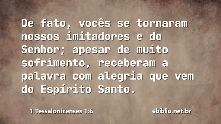 1 Tessalonicenses 1:6