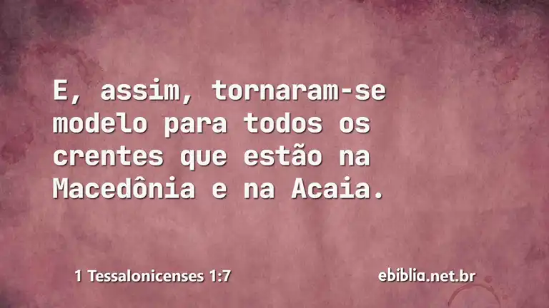 1 Tessalonicenses 1:7