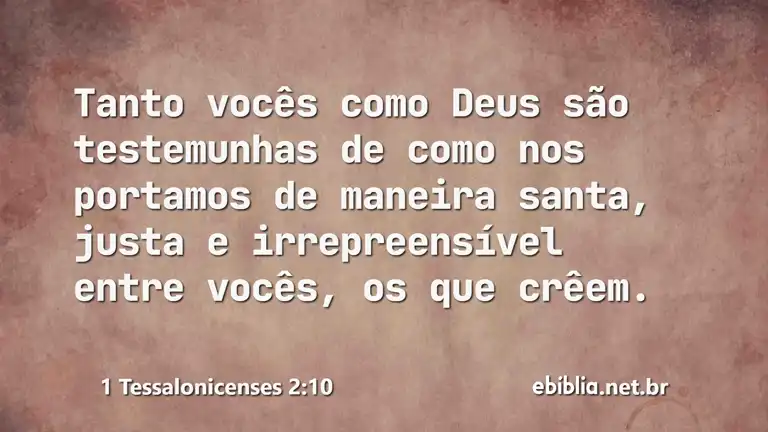 1 Tessalonicenses 2:10