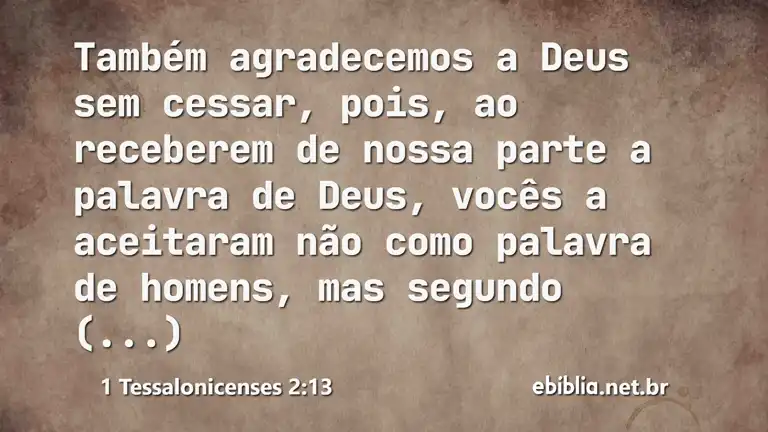 1 Tessalonicenses 2:13