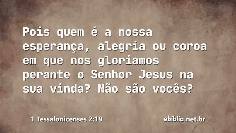 1 Tessalonicenses 2:19