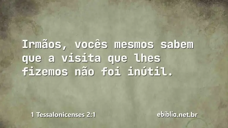 1 Tessalonicenses 2:1