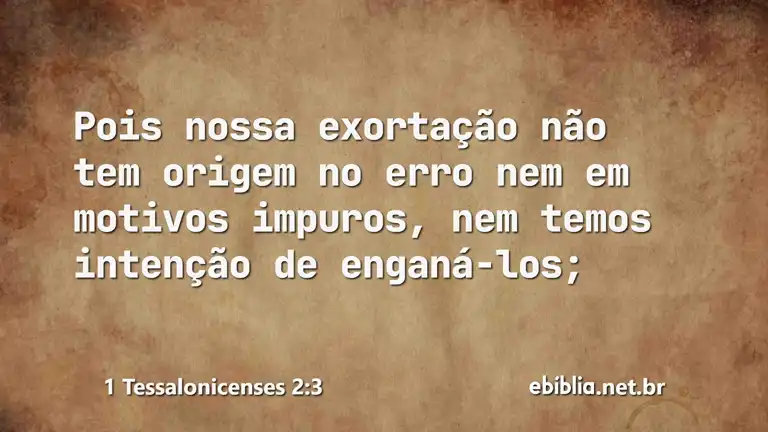 1 Tessalonicenses 2:3