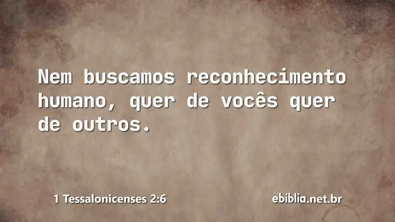 1 Tessalonicenses 2:6