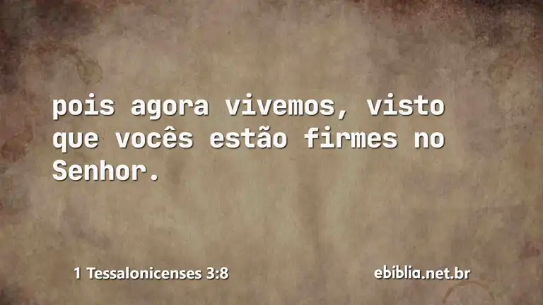 1 Tessalonicenses 3:8