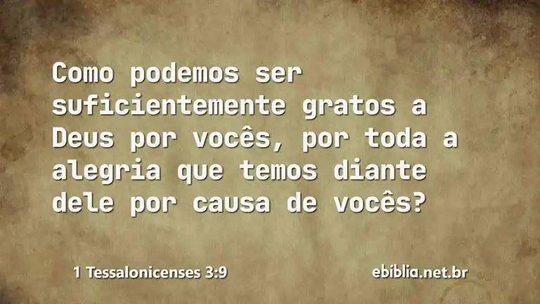 1 Tessalonicenses 3:9