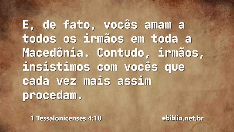 1 Tessalonicenses 4:10