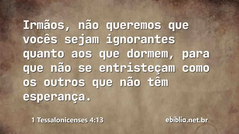 1 Tessalonicenses 4:13