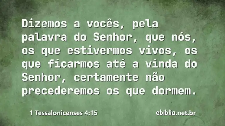 1 Tessalonicenses 4:15