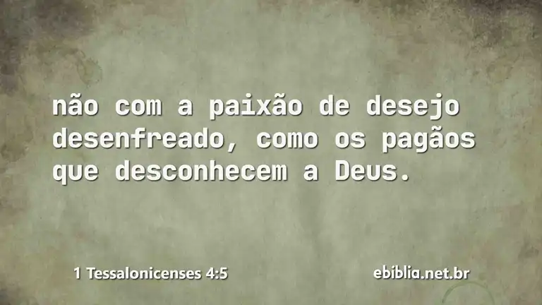 1 Tessalonicenses 4:5