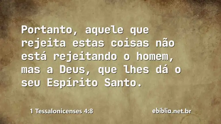 1 Tessalonicenses 4:8