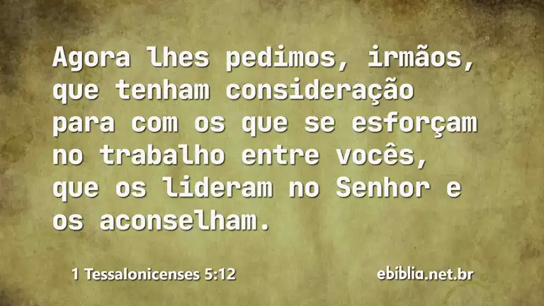 1 Tessalonicenses 5:12