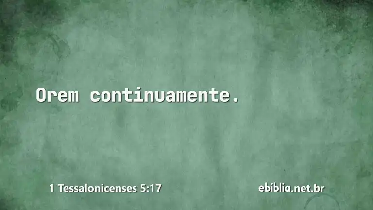 1 Tessalonicenses 5:17