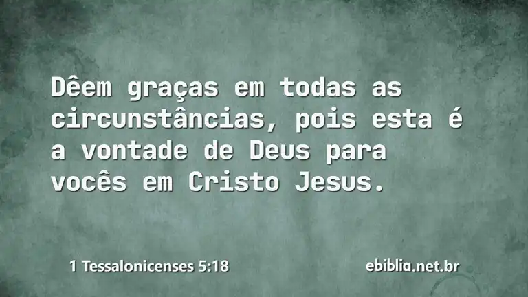 1 Tessalonicenses 5:18