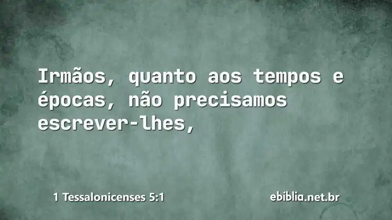 1 Tessalonicenses 5:1