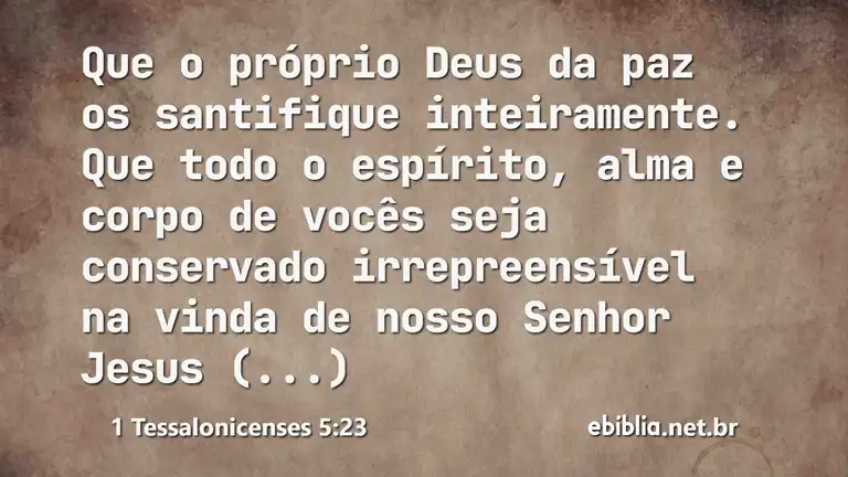 1 Tessalonicenses 5:23