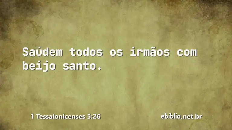 1 Tessalonicenses 5:26