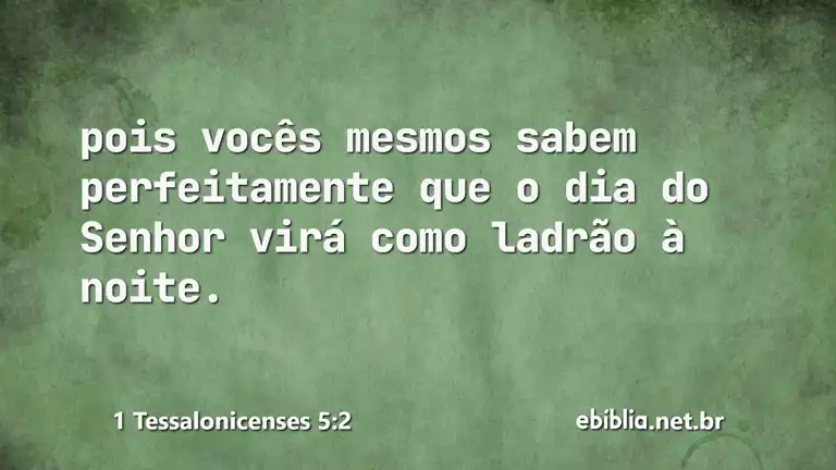 1 Tessalonicenses 5:2