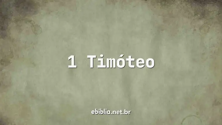 Livro De 1 Timóteo Ebíblia Bíblia Online 4885