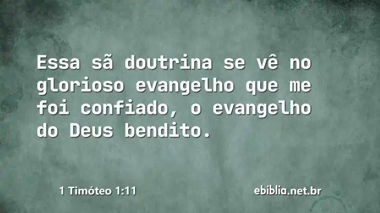 1 Timóteo 1:11