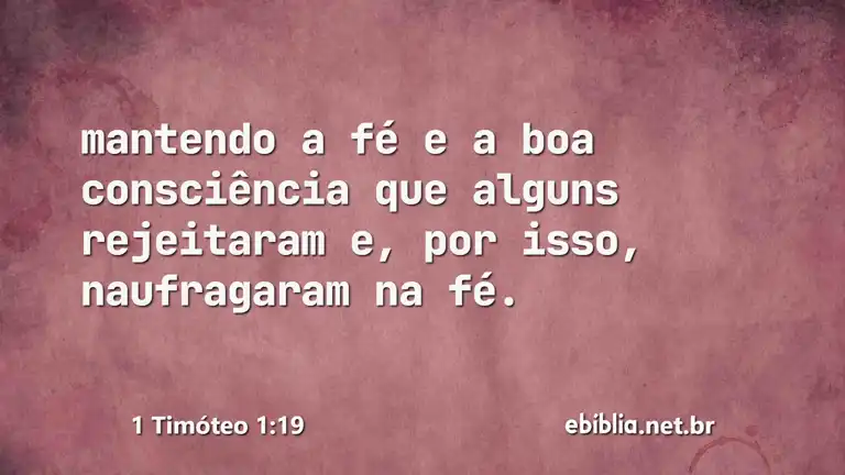 1 Timóteo 1:19