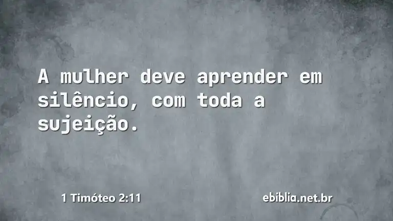 1 Timóteo 2:11