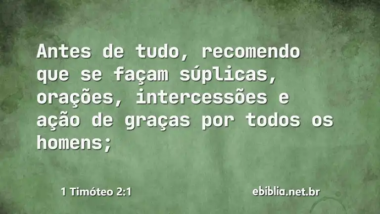 1 Timóteo 2:1