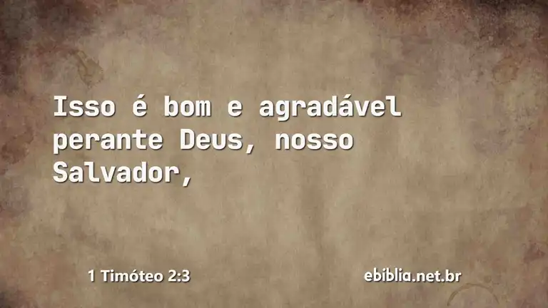 1 Timóteo 2:3