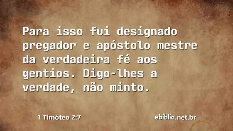 1 Timóteo 2:7