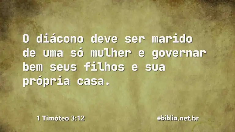 1 Timóteo 3:12