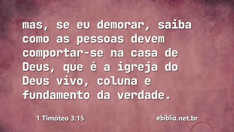 1 Timóteo 3:15