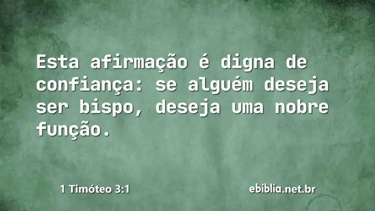 1 Timóteo 3:1