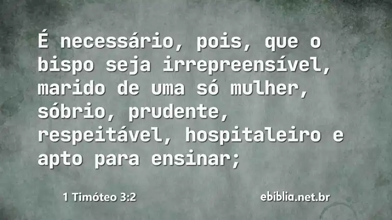 1 Timóteo 3:2