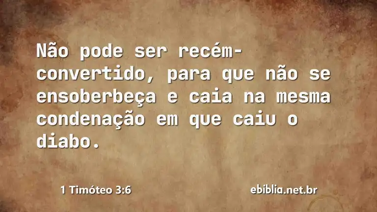 1 Timóteo 3:6