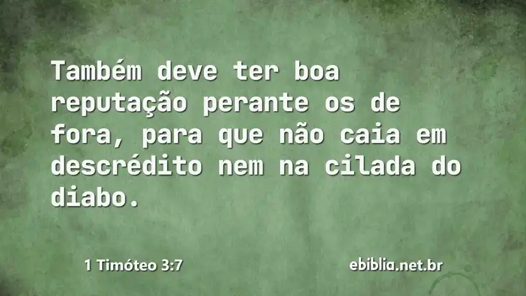 1 Timóteo 3:7