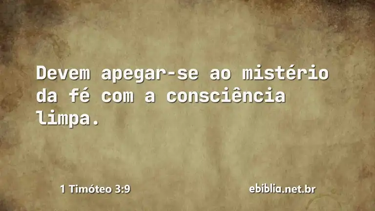 1 Timóteo 3:9