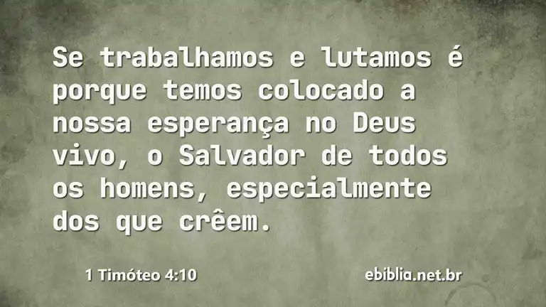 1 Timóteo 4:10