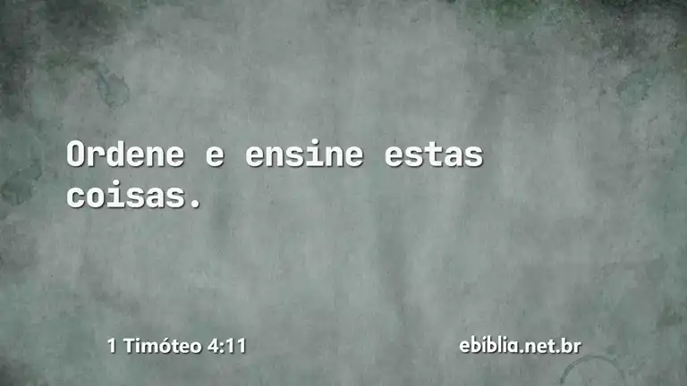 1 Timóteo 4:11