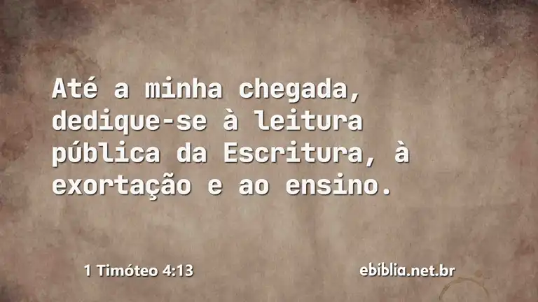 1 Timóteo 4:13