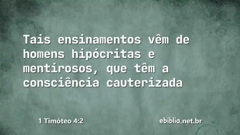 1 Timóteo 4:2