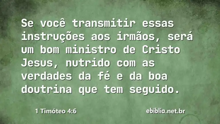 1 Timóteo 4:6