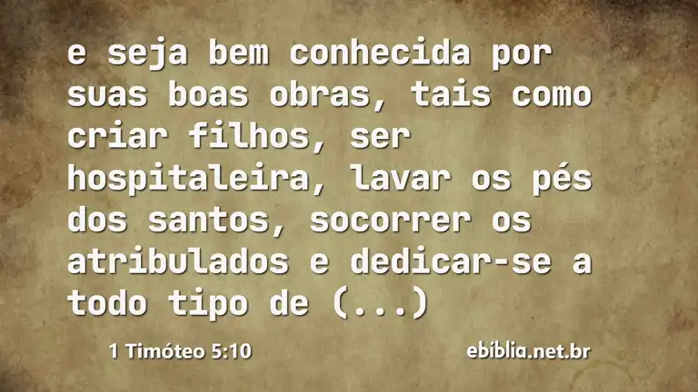 1 Timóteo 5:10