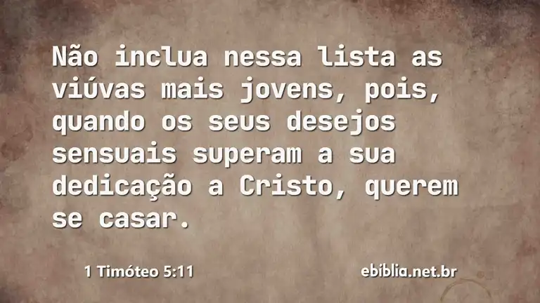 1 Timóteo 5:11