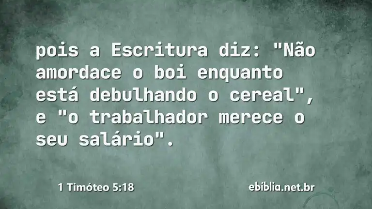 1 Timóteo 5:18