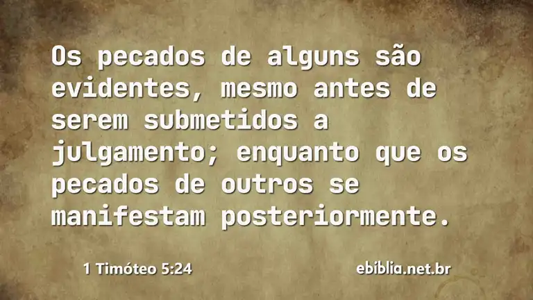 1 Timóteo 5:24